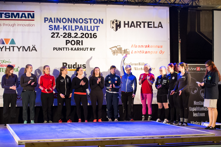 27.2.2016 - (Painonnoston SM-kilpailut, naiset)