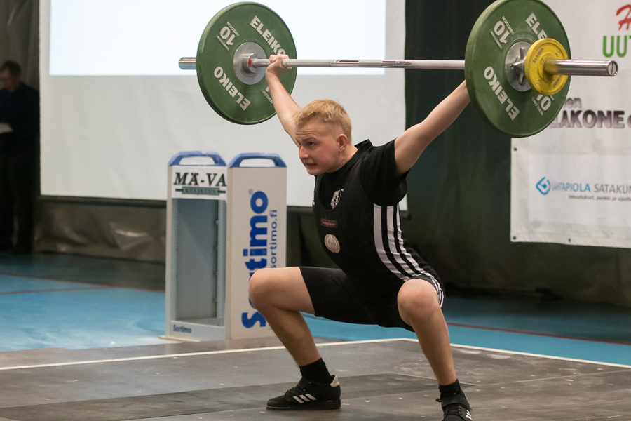 Painonnoston 17-vuotiaiden SM-kisat 26-27.5.2018, pojat