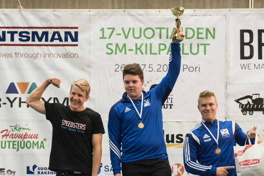 Painonnoston 17-vuotiaiden SM-kisat 26-27.5.2018, pojat