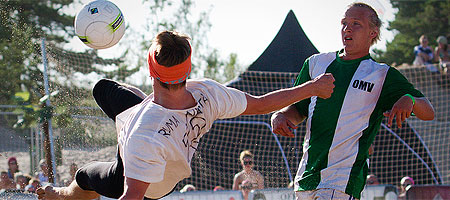 Yyteri BeachFutis siirtymässä Porin raviradalle