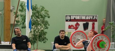 Painonnoston yleisen sarjan SM-kilpailut Parkanossa 22.-23.2.2014