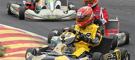 Kartingin SM-sarjan kärkimies Simo Muhonen klikattiin jäännöspisteille Joensuussa